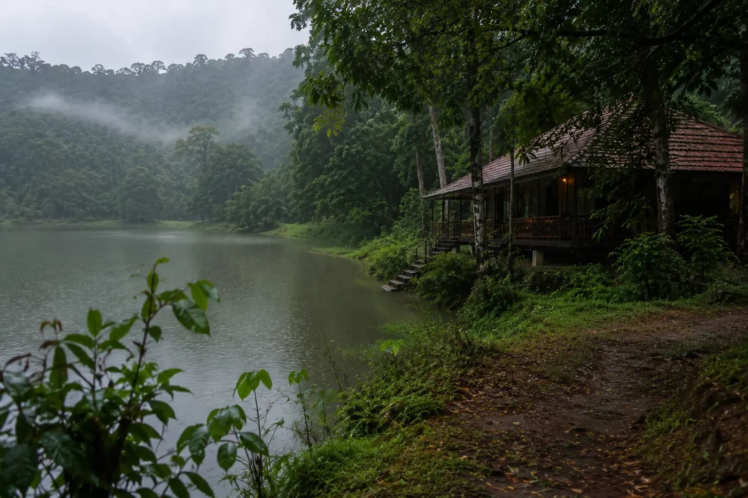 Kabini landscape in the monsoon season